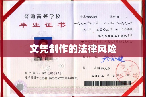 汉阴文凭制作的法律风险