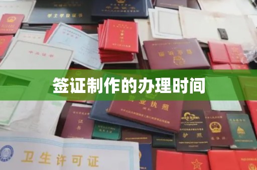 汉阴签证制作的办理时间