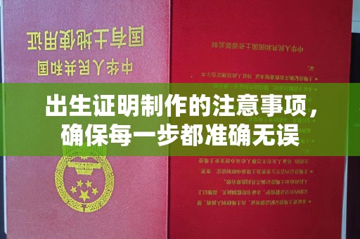 汉阴出生证明制作的注意事项，确保每一步都准确无误