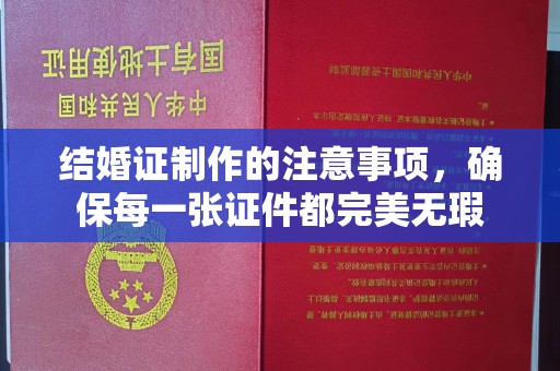 汉阴结婚证制作的注意事项，确保每一张证件都完美无瑕